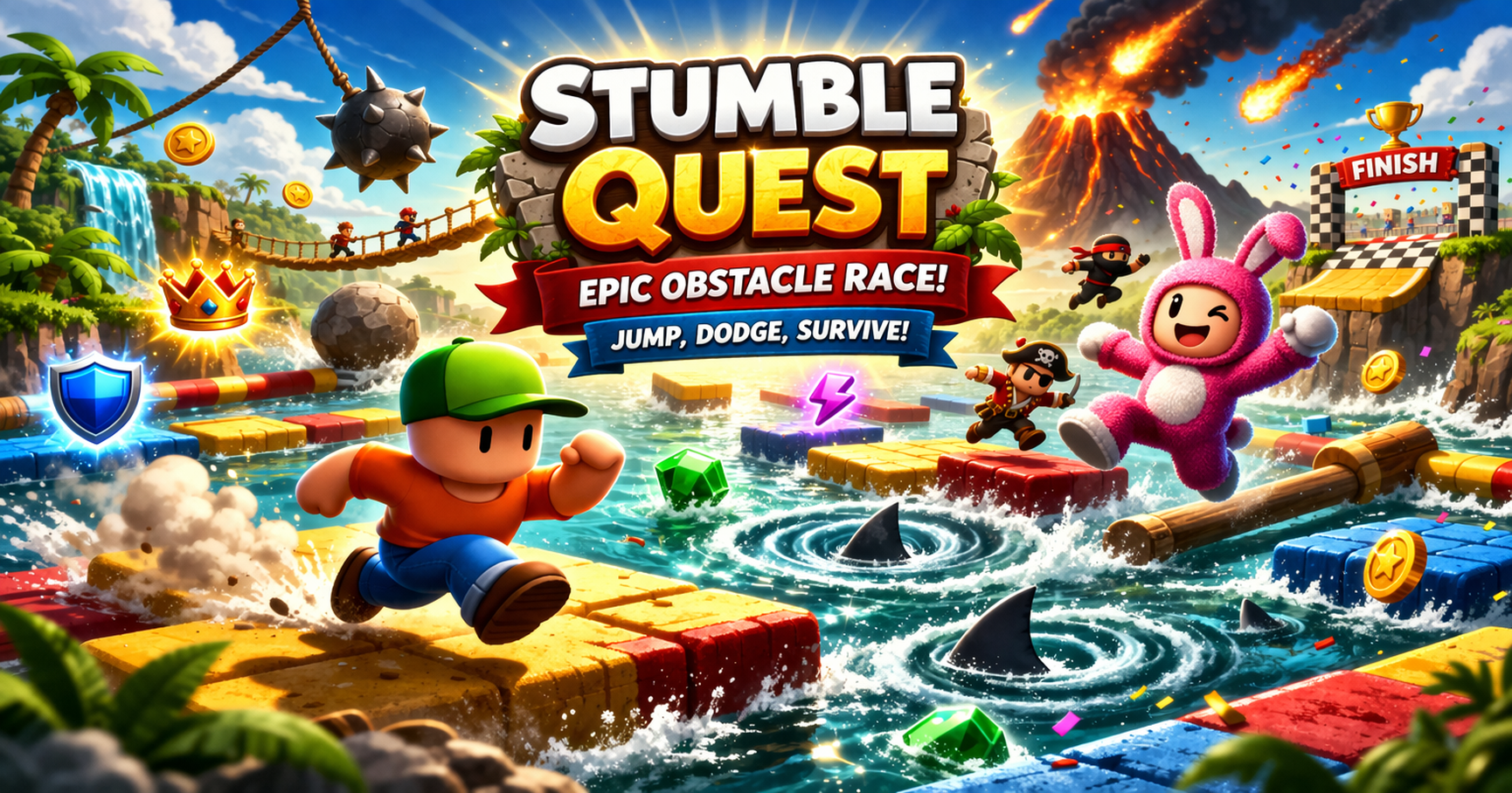 Stumble Quest Game | Ultimate Jump & Run Challenge Online | Play Free on MGNiT Gaming